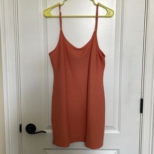 RVCA burnt orange coverup / mini dress